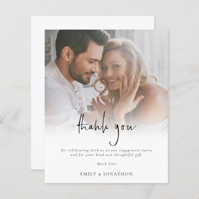 Tack för informell Förlovning av infobilder för bu (Fram/baksida)