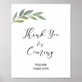 Tack för inkommande favoritsignering av Löv-signat Poster