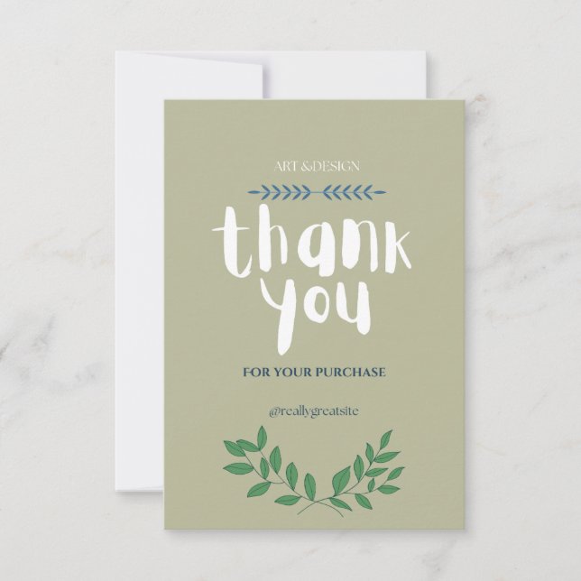 TACK FÖR INKÖPSKORT (Framsida)