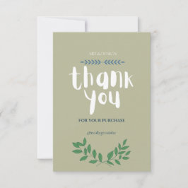 TACK FÖR INKÖPSKORT