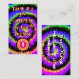 Tack för Innov8tive Posh mörk tie dye Visitkort
