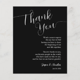 Tack för inställning av Svarta Bröllop-Ställe Flygblad