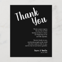 Tack för inställning av Svarta Bröllop-Ställe Flygblad