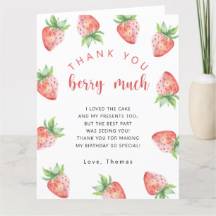 Tack för jordgubbsfesten så mycket kort