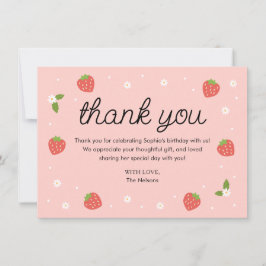 Tack för jordgubbskårens Födelsedagsfest Kort