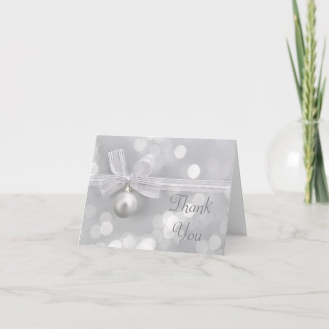 Tack för jul silverbröllop kort (Framsida)