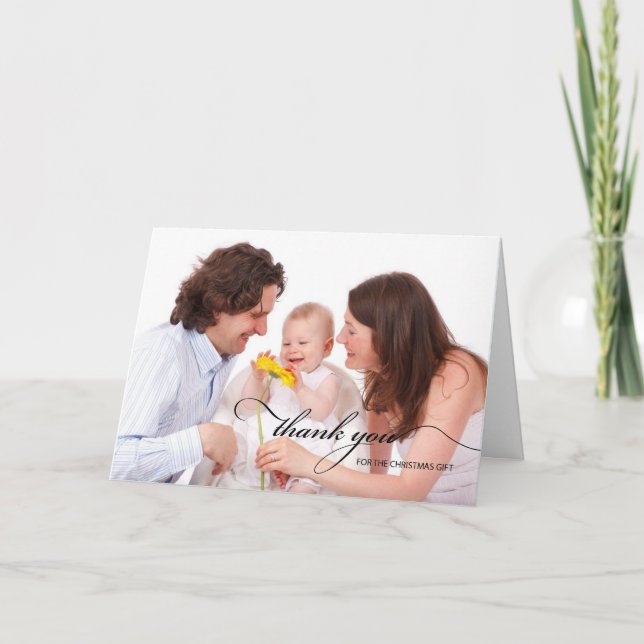 Tack för julfoto kort (Framsida)