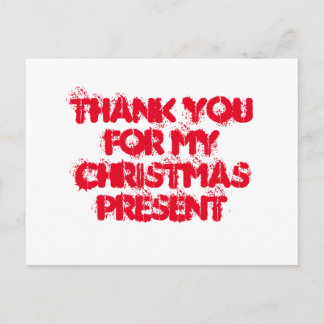 Tack för Julklapp Vykort