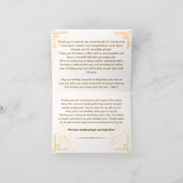 Tack för julkortet kort