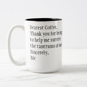 Tack för kaffet Två-Tonad mugg