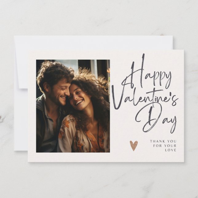 Tack för Kärlek | Foto Valentine Card Inbjudningar (Framsida)