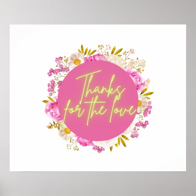 Tack för Kärlek Poster (Framsidan)