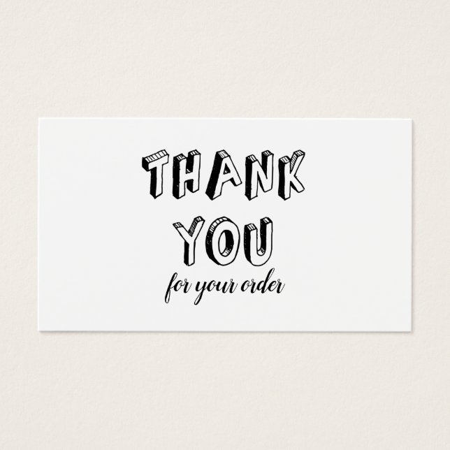 Tack för kassarabattkort visitkort (Framsidan)