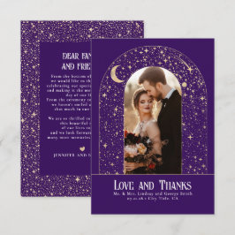 Tack för kelestial och mystisk stjärnbild kort