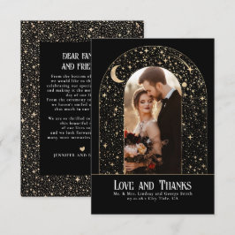 Tack för kelestial och mystisk stjärnbild kort