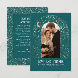 Tack för kelestial och mystisk stjärnbild kort