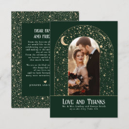 Tack för kelestial och mystisk stjärnbild kort