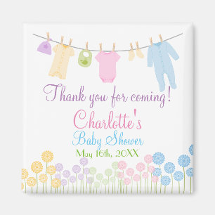 Tack för kommande! Beklär lite baby shower Magnet