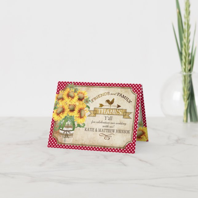 Tack för kontroll för landsolrosGingham lantligt (Framsida)