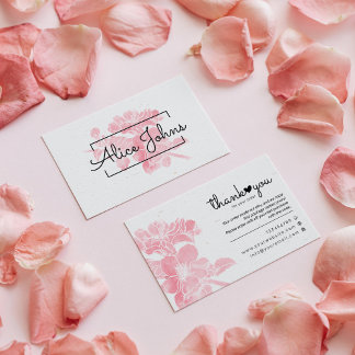 Tack för köp av små varumärken visitkort