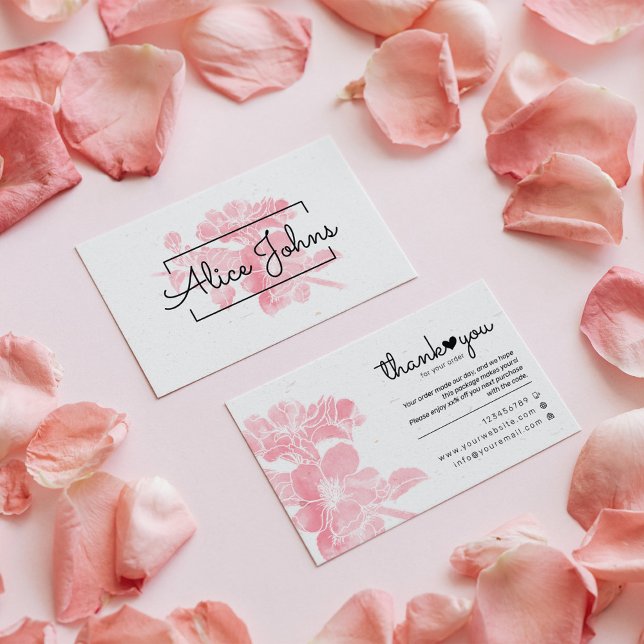 Tack för köp av små varumärken visitkort (Skapare uppladdad)