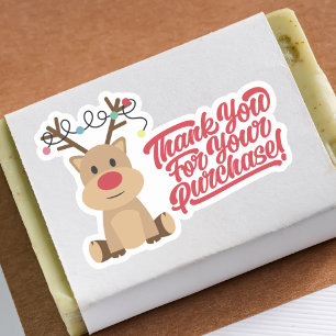 Tack för köp av smårenar jul klistermärken