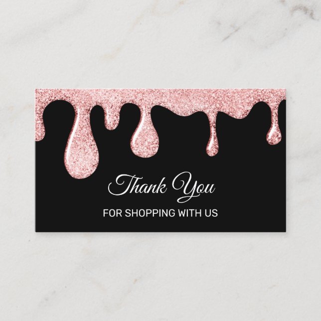 Tack för köp med amerikanska drivrutiner Ro Nagel Visitkort (Framsida)