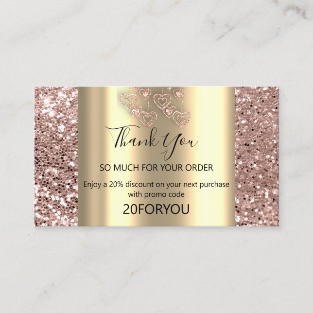 Tack FÖR KÖPSINSTALLATIONskod Visitkort (Framsida)