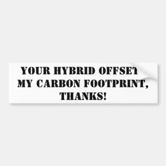 tack för körning ett hybrid- bildekal