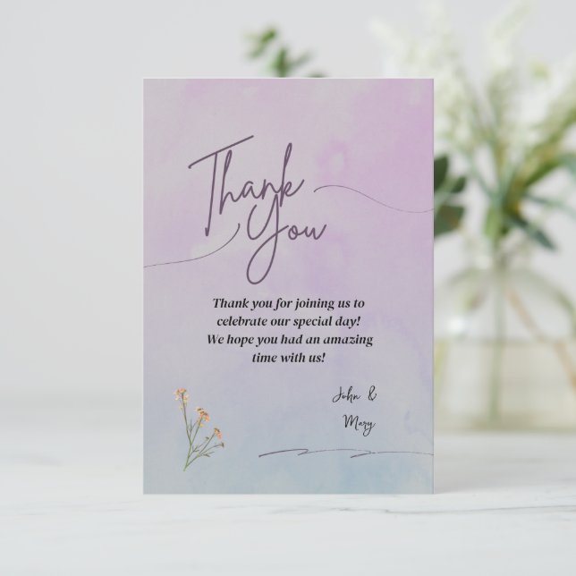 Tack för kortet (Stående Fram)