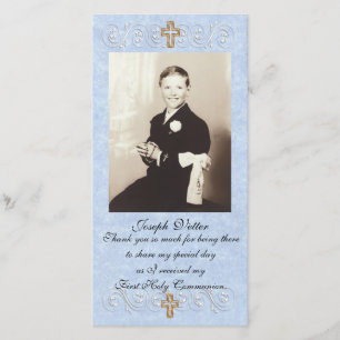 Tack för kortet First Communion Kort