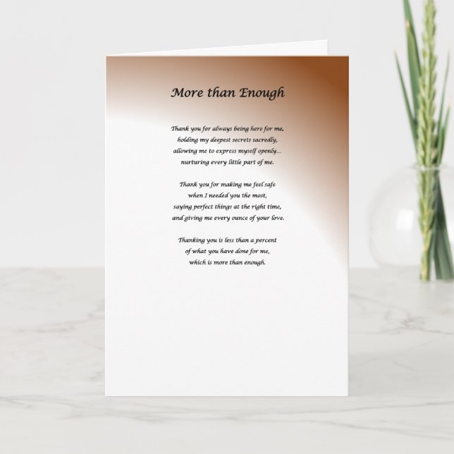 Tack för kortet kort (Framsida)