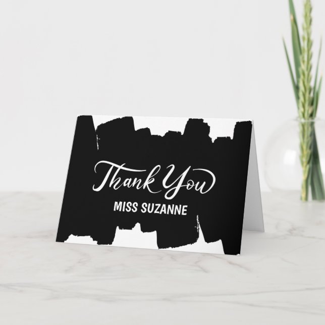 Tack för kortet Lärare, Coworking, Nanny m.m. Meddelande (Framsida)