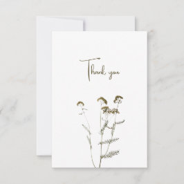 Tack för kortet med vild blommor kort