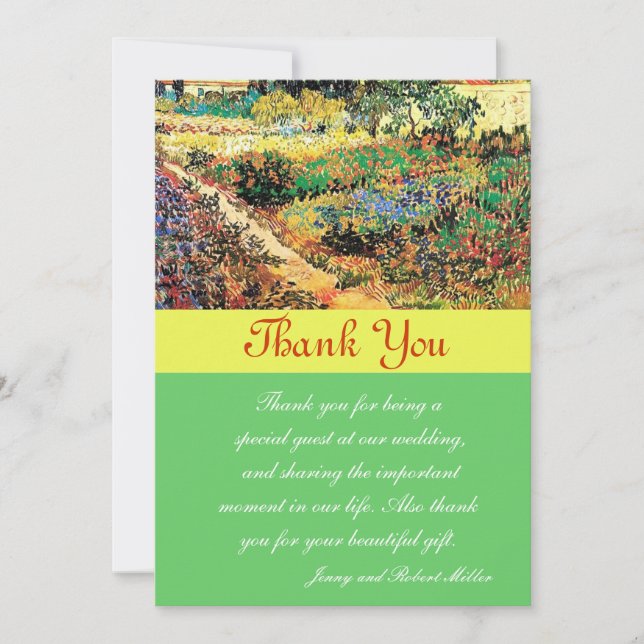 Tack för kortet. Vincent van Gogh Kort (Framsida)