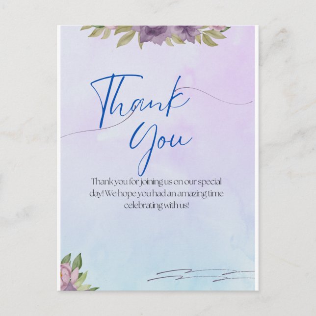 Tack för kortet vykort (Framsida)