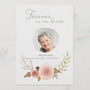 Tack för kran för vattenfärg för fotosympati rosa kort