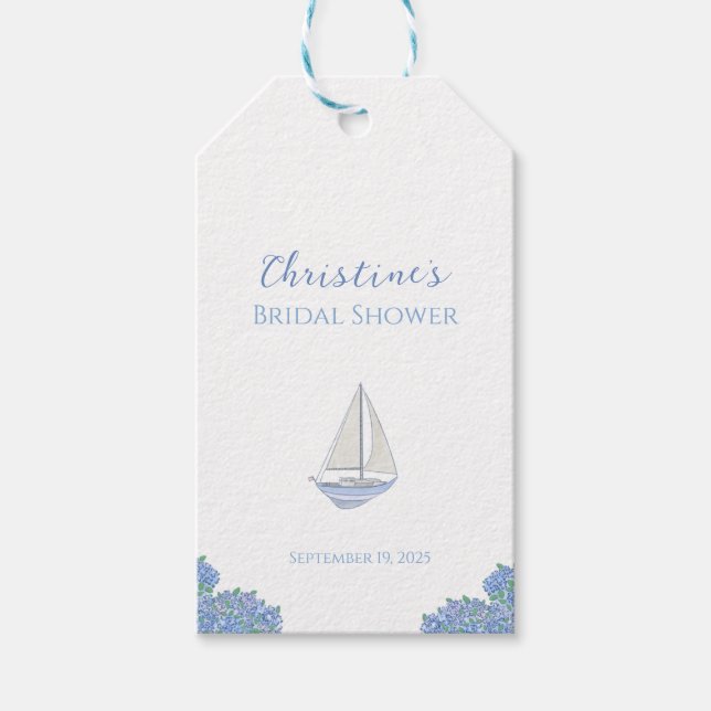 Tack för kustsegelbåt presentetikett (Framsidan)