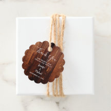 Tack för landsbyggsbröllop av träskript för Rustic