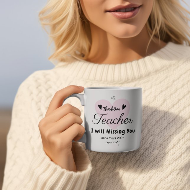 Tack för läraren Anpassad skola Kaffemugg (Skapare uppladdad)