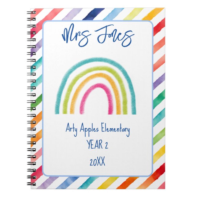 Tack för läraren i konstäpplet ord anteckningsbok (Framsidan)