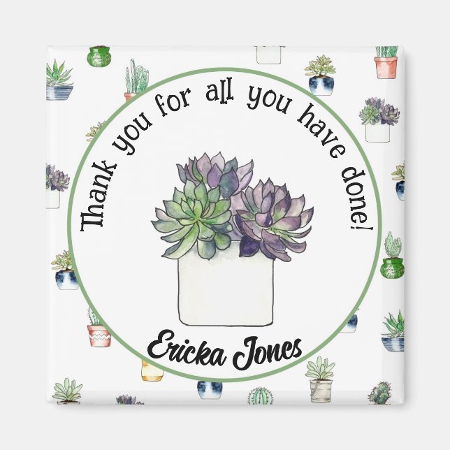 Tack för lärarpresenten magnet (Framsidan)