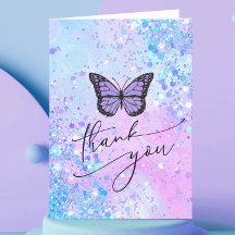 Tack för lavender Butterfly