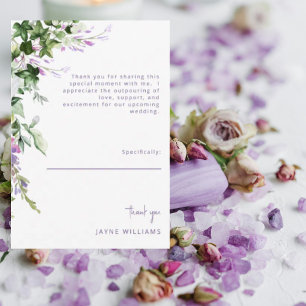 Tack för Lavender & Ivy Message Möhippa Kort
