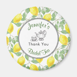 Tack för Lemon Branch och Tea Bröllopsdusch Magnet