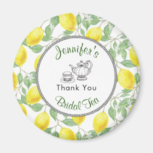 Tack för Lemon Branch och Tea Bröllopsdusch Magnet