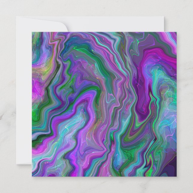 Tack för lila, Grönt och blått konstverk (Framsida)