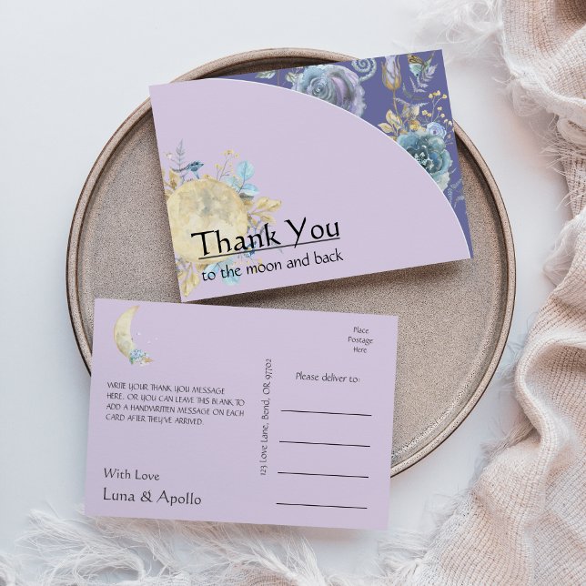 Tack för Lila i Måne Vykort (Skapare uppladdad)