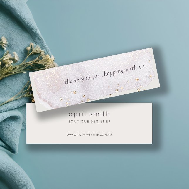 Tack för Lilac-pensellager för beställning Mini Visitkort (Skapare uppladdad)