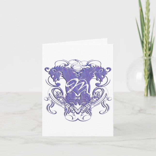 Tack för Lion Rampant Renaissance-bröllopet Kort (Framsida)